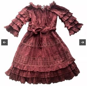 Ruffle dress. Zimmerman factory